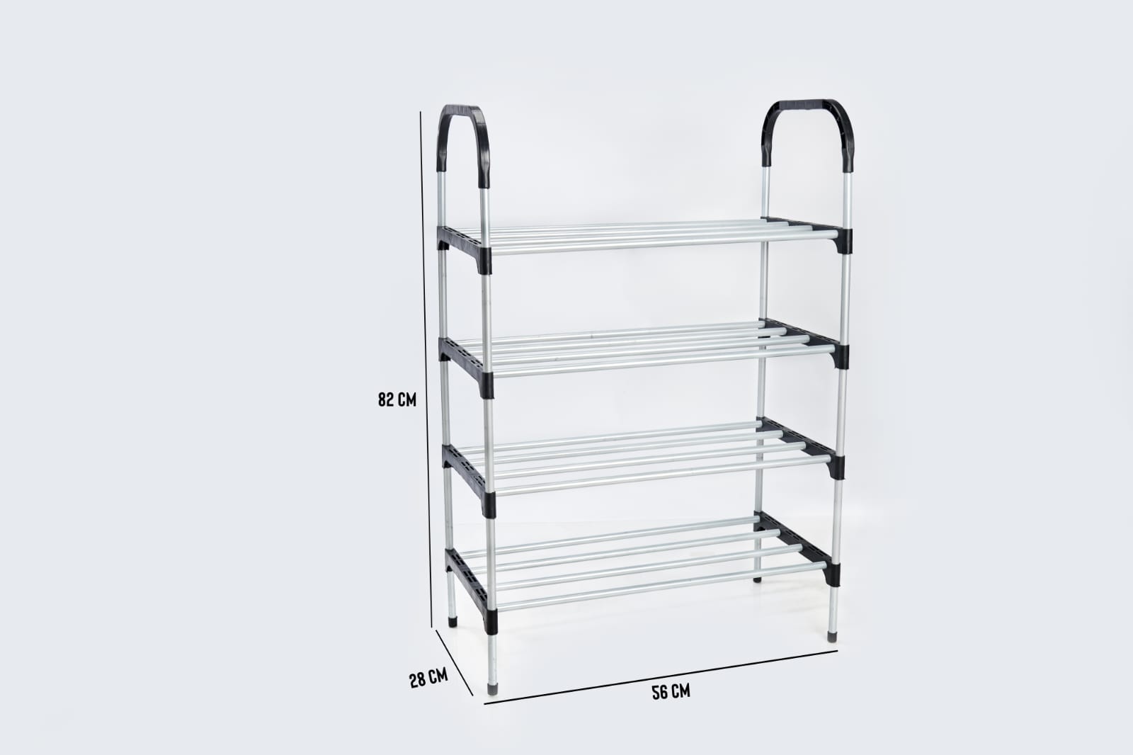 4 layer shoe rack steel